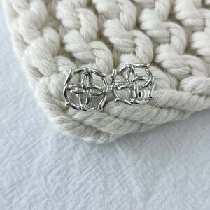 Authentic Kendra Scott Kelly - Silver Stud Earrings